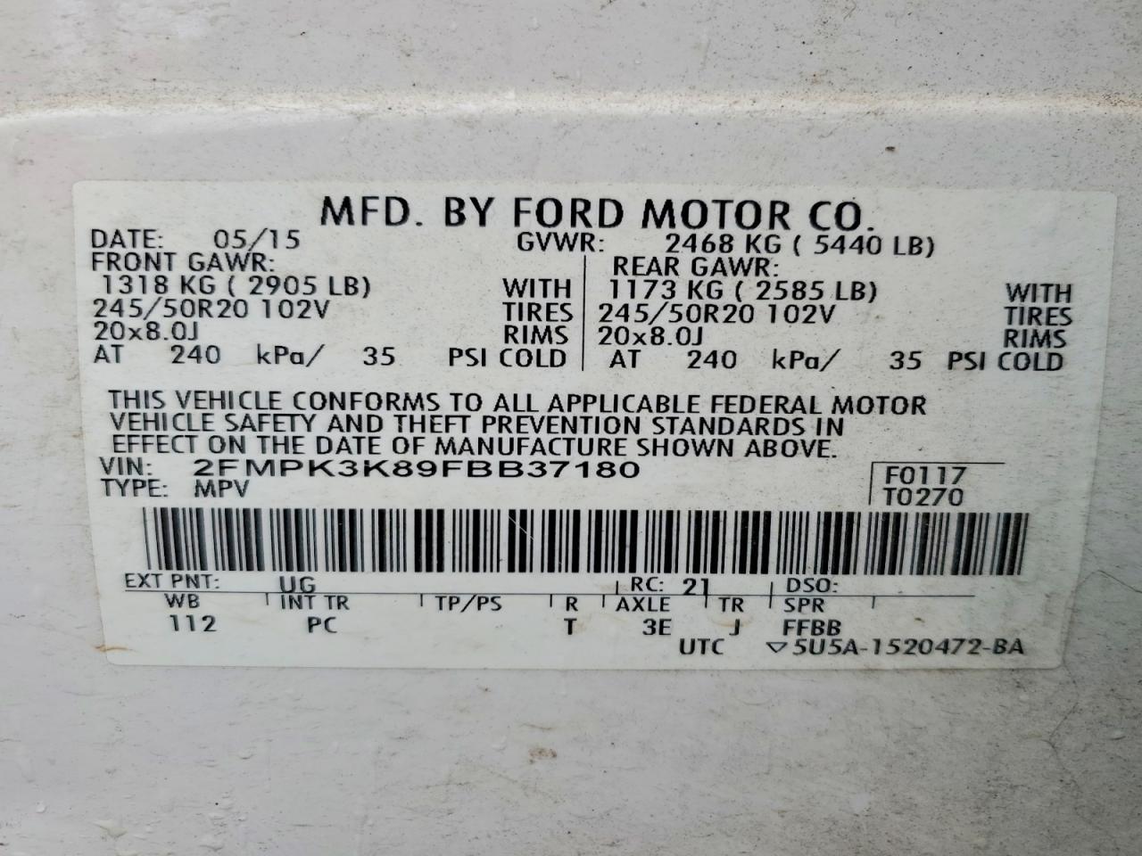 2015 Ford Edge Titanium