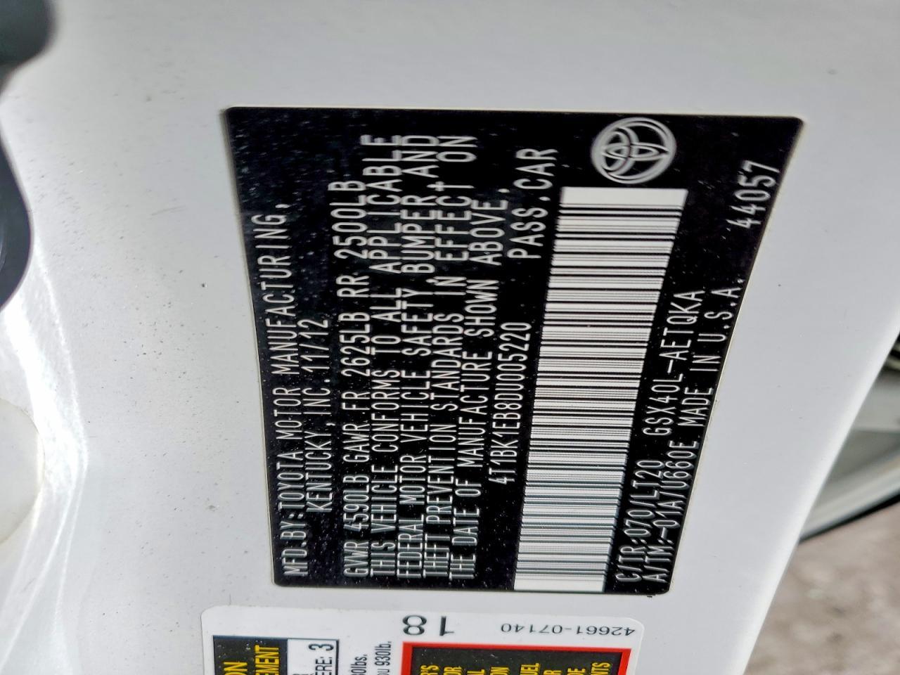 2013 Toyota Avalon Base