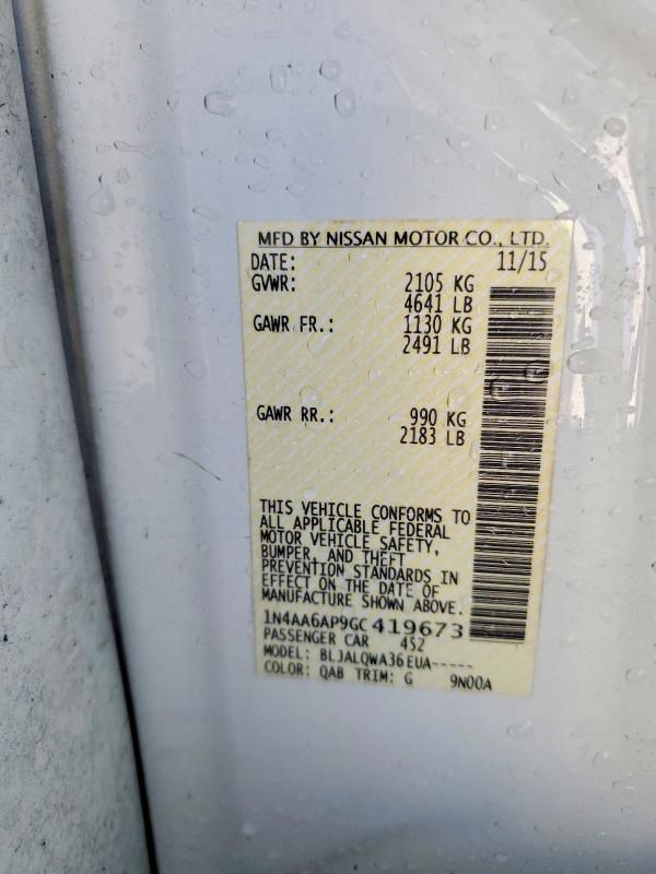 2016 Nissan Maxima 3.5s