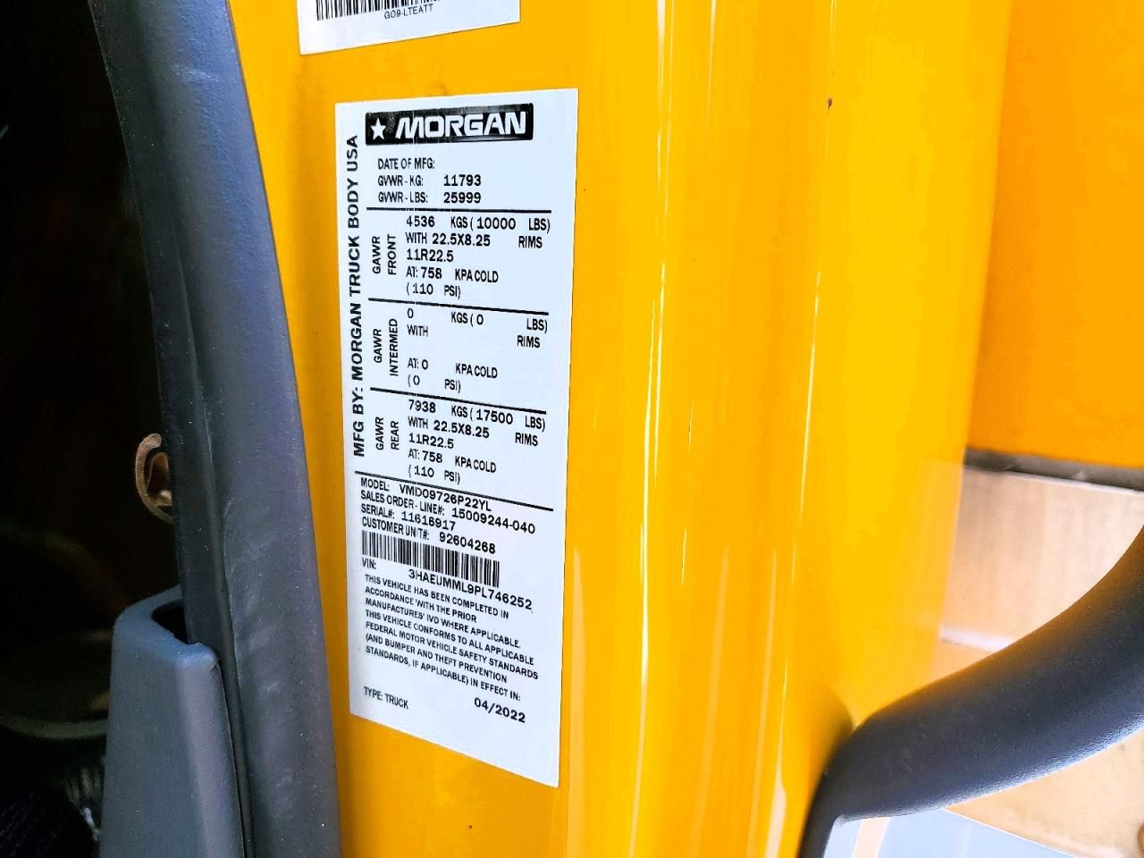 2023 International MV607 BOX Truck