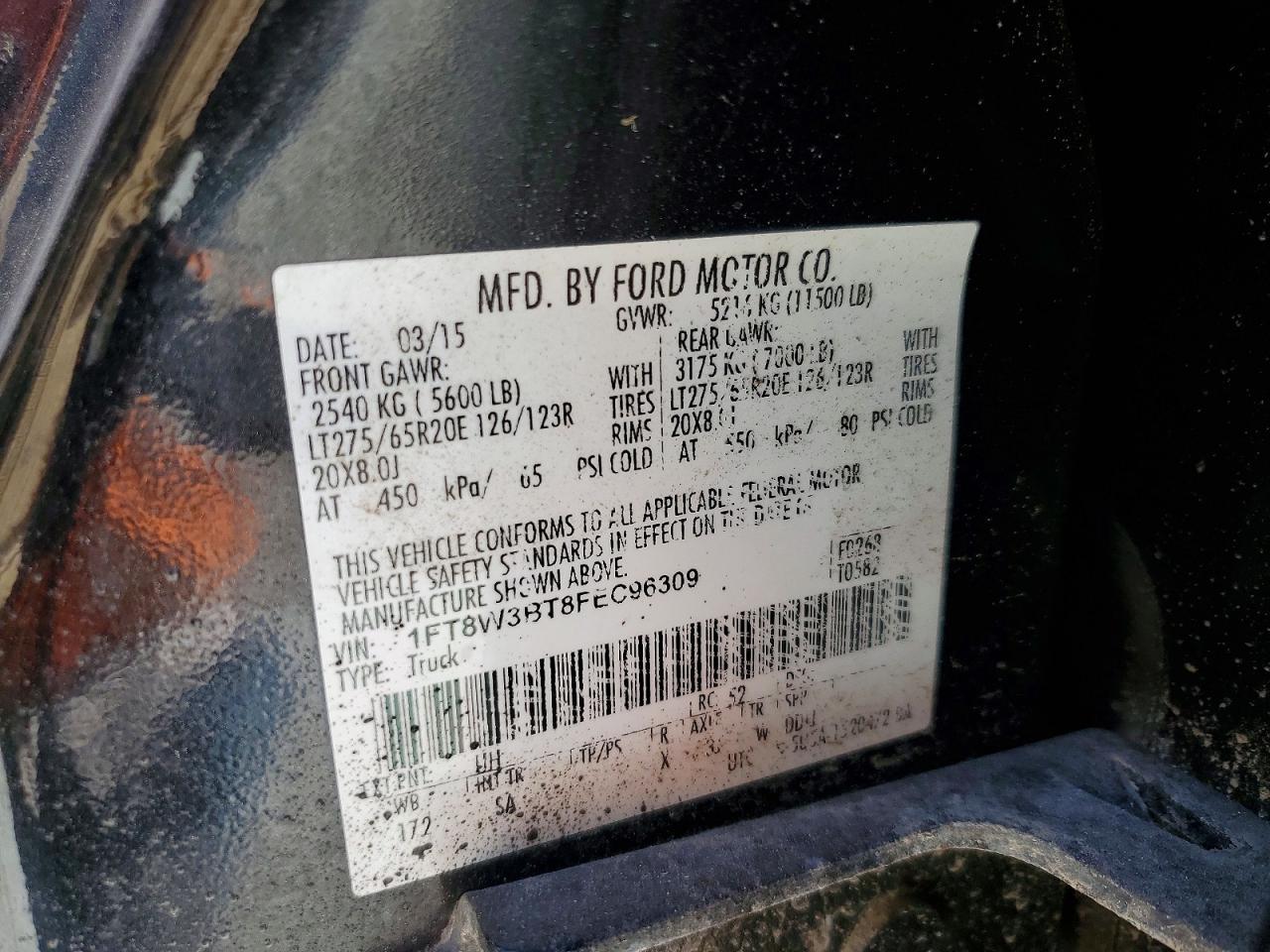 2015 Ford F350 Super Duty
