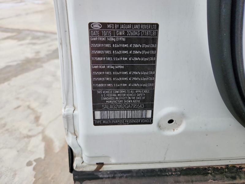 2016 Land Rover LR4 hse