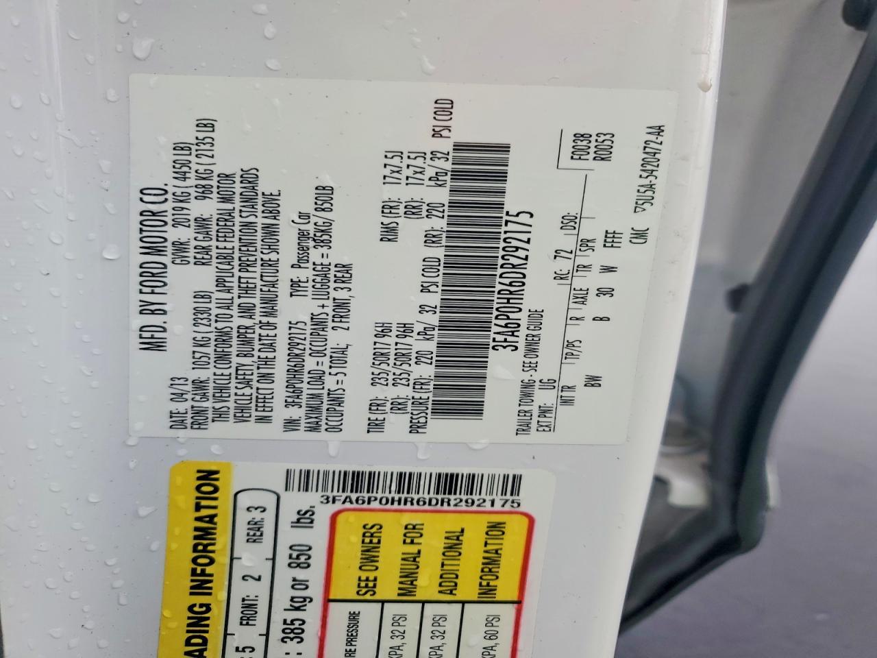 2013 Ford Fusion se