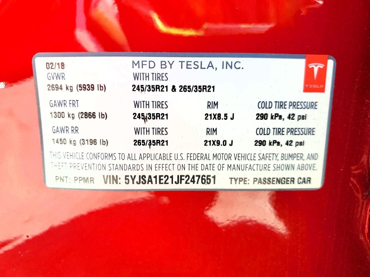 2018 Tesla Model s