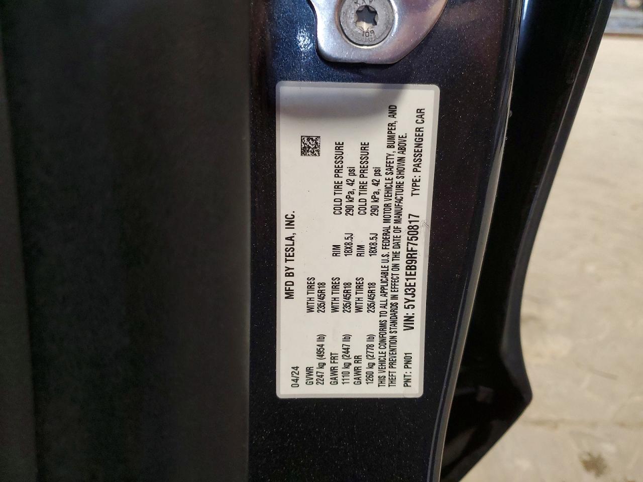 2024 Tesla Model 3
