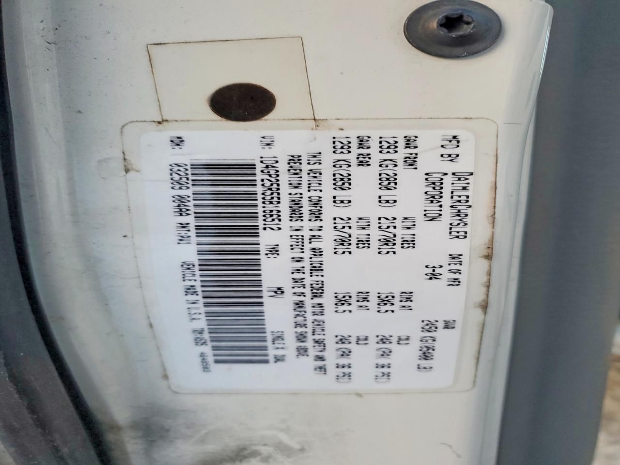 2005 Dodge Caravan se