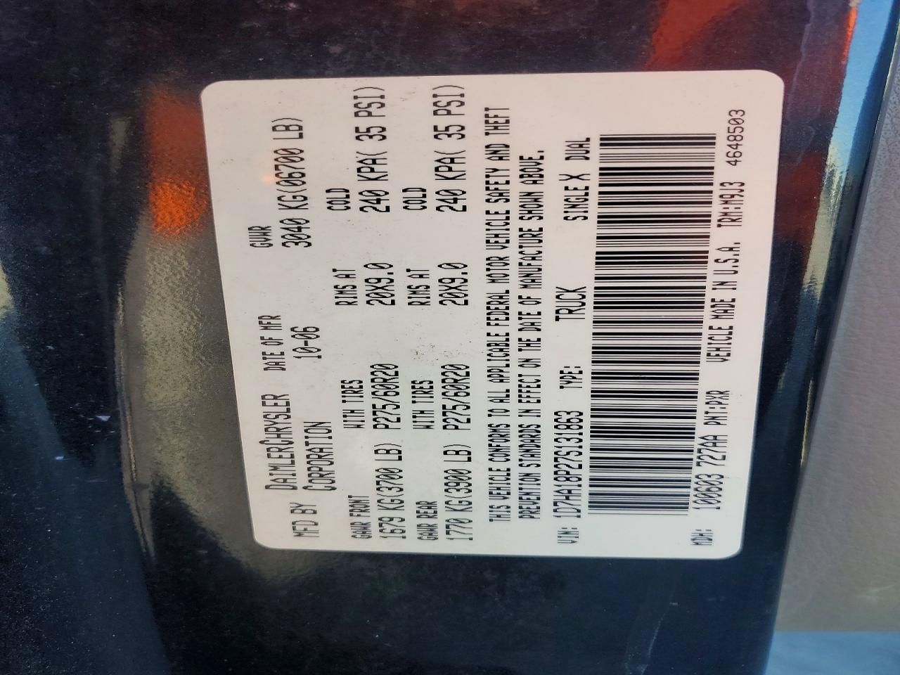 2007 Dodge Ram 1500 st