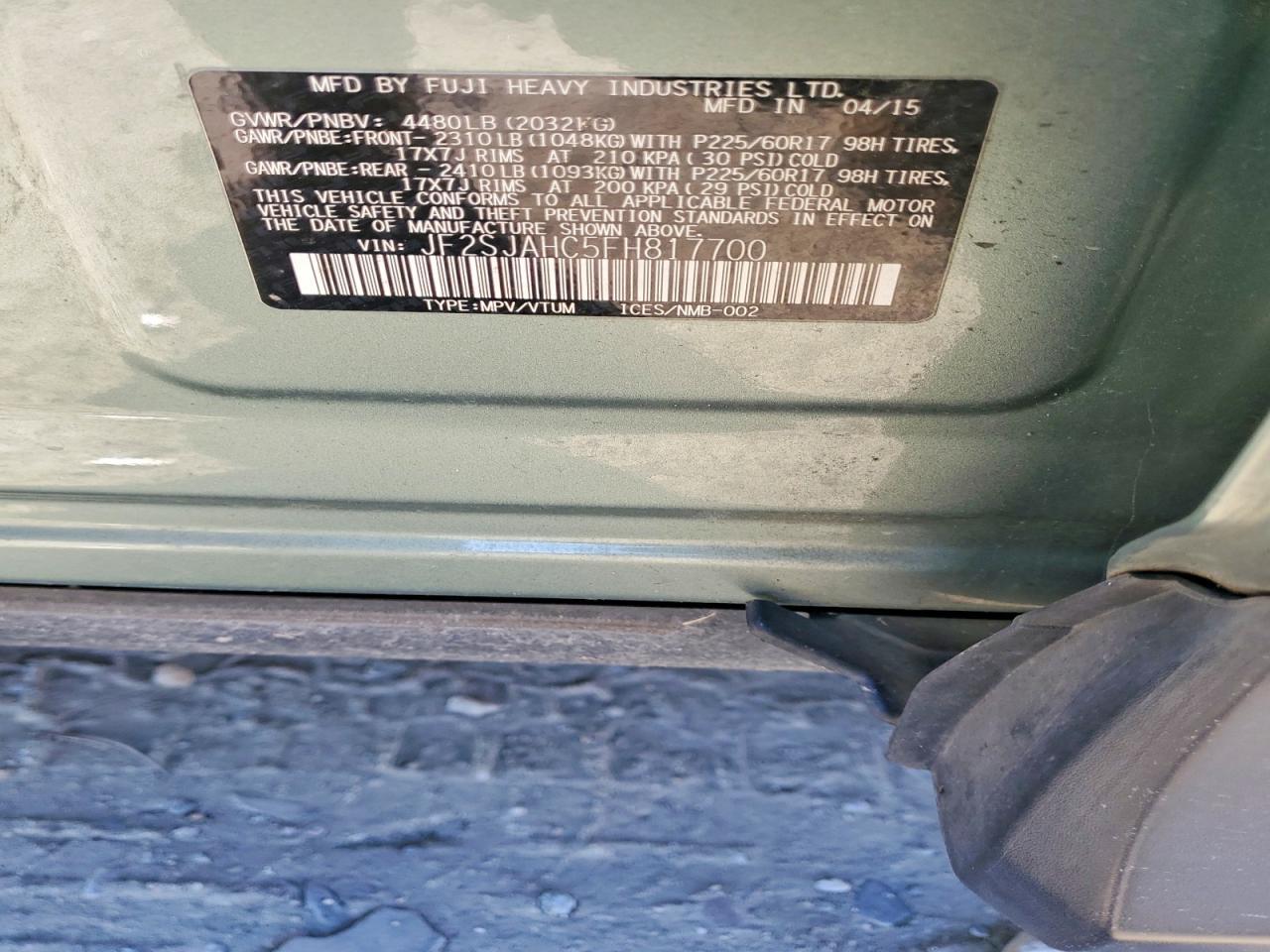 2015 Subaru Forester 2.5i Limited