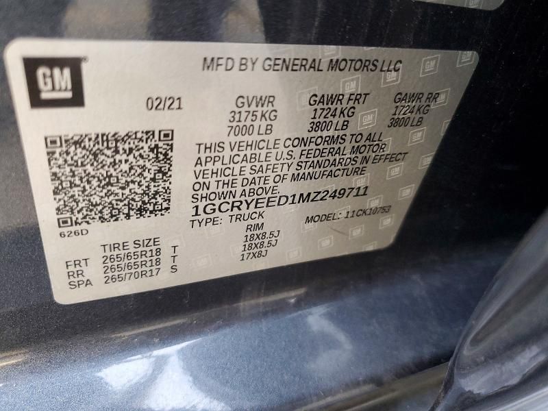 2021 Chevrolet Silverado K1500 rst