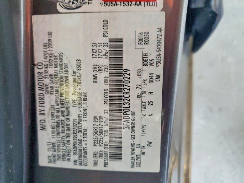 2012 Ford Fusion Hybrid