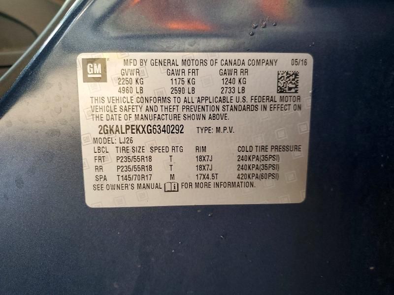 2016 GMC Terrain slt