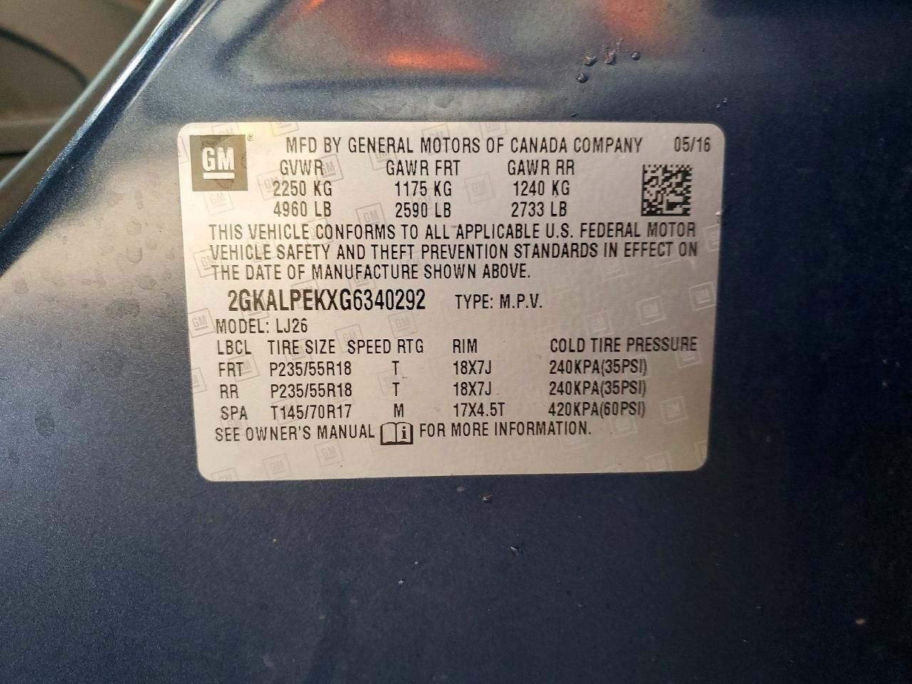 2016 GMC Terrain slt