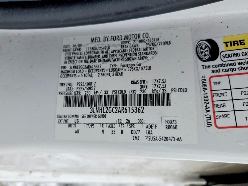 2010 Lincoln Townhouse MKZ