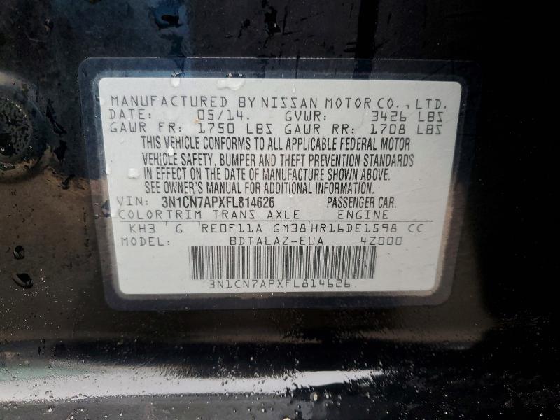 2015 Nissan Versa 1.6 s Plus
