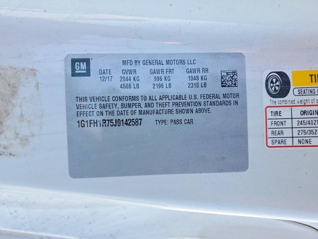 2018 Chevrolet Camaro ss