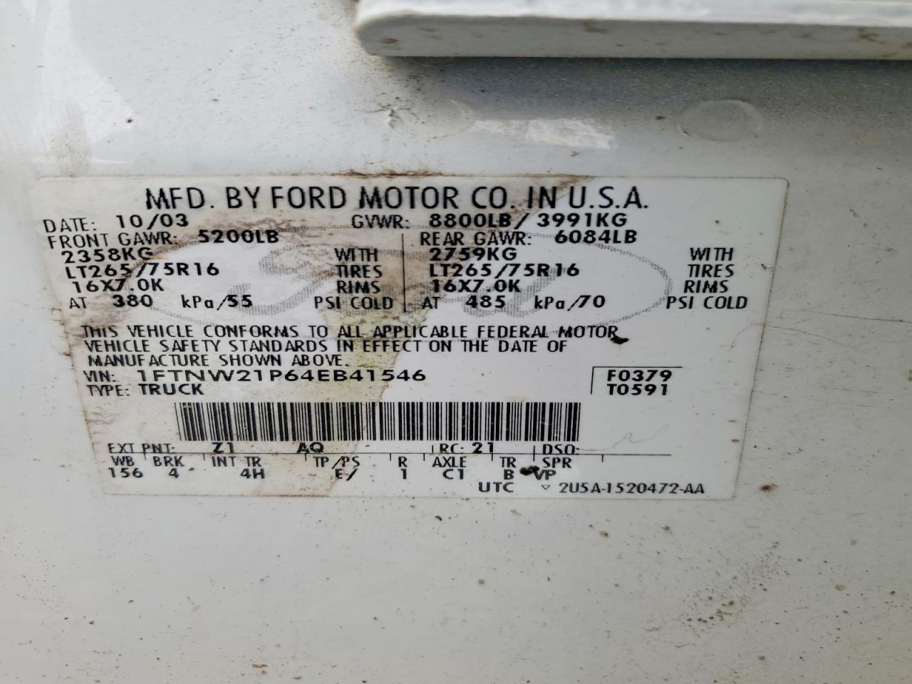 2004 Ford F250 Super Duty