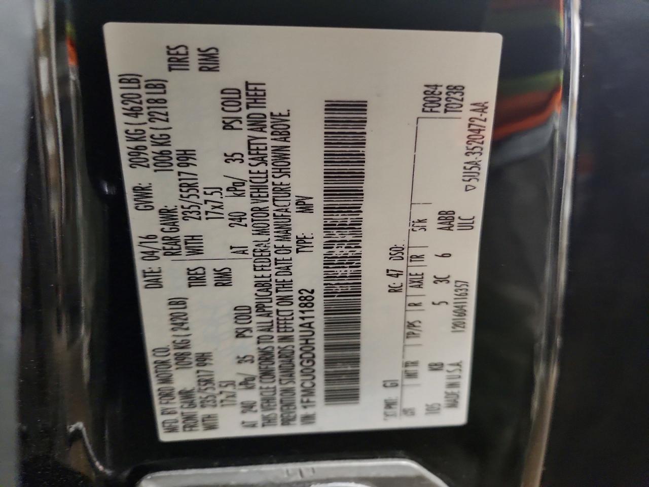 2017 Ford Escape se