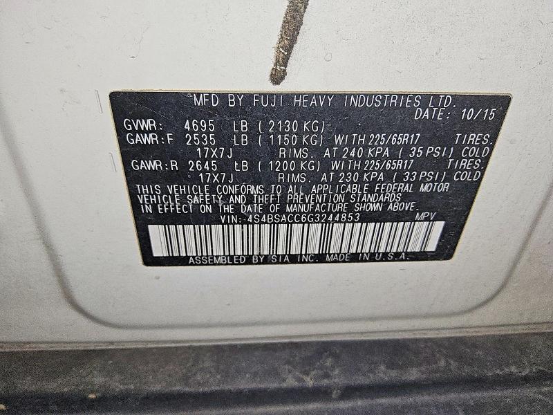 2016 Subaru Outback 2.5i Premium