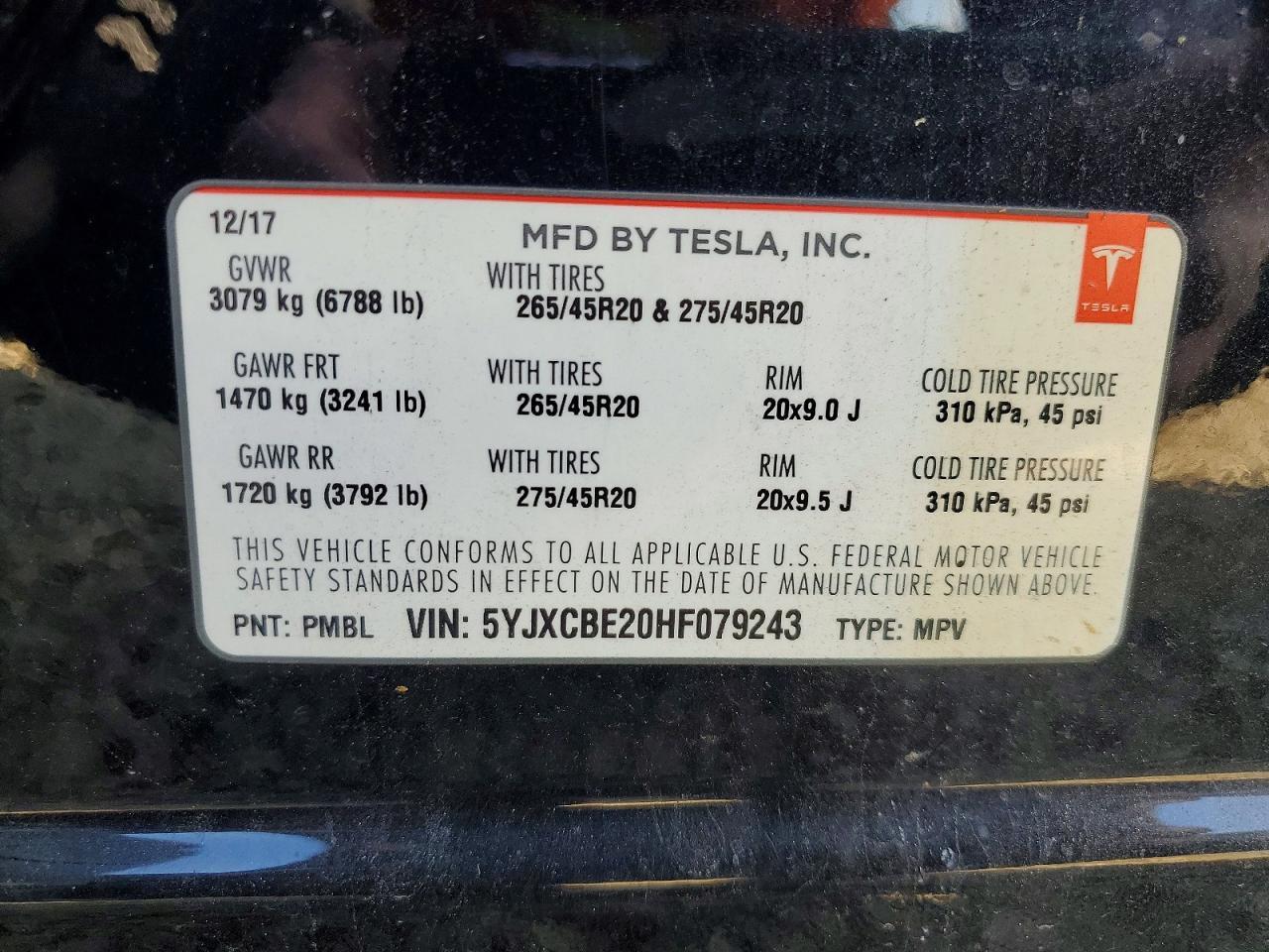 2017 Tesla Model x