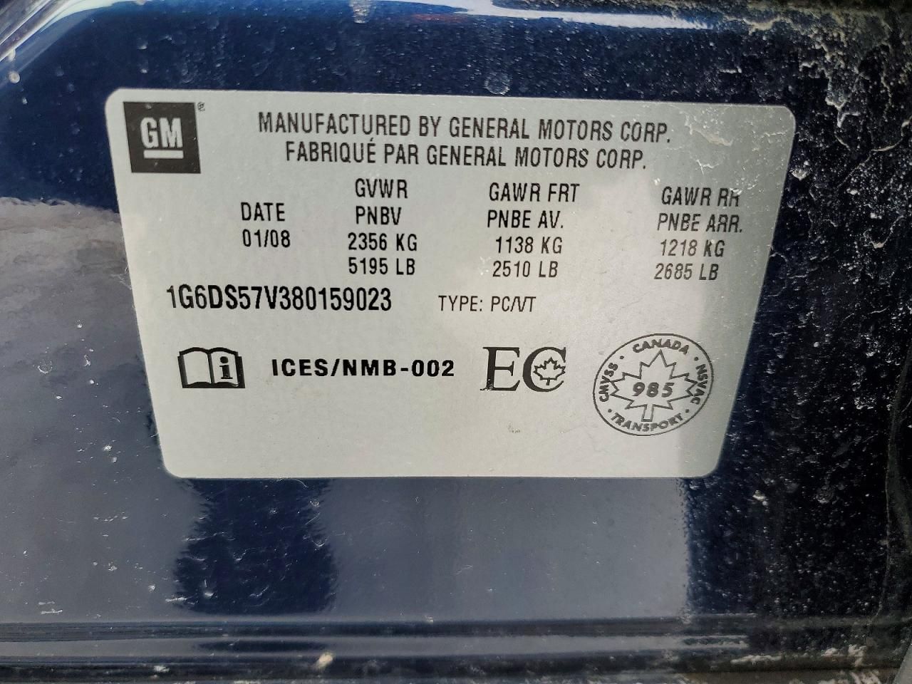 2008 Cadillac Cts hi Feature V6