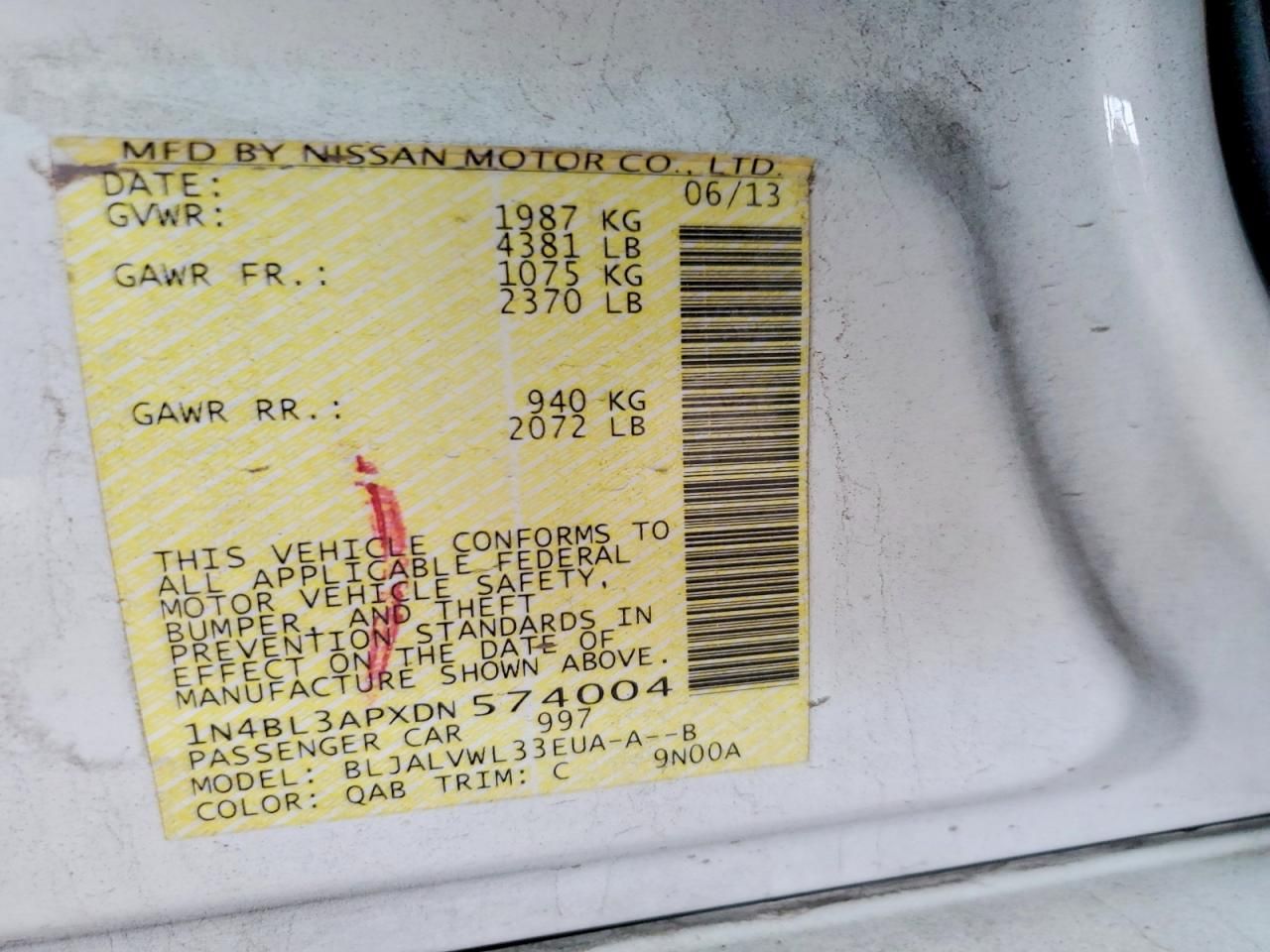 2013 Nissan Altima 3.5s