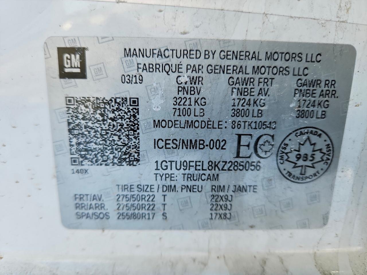 2019 GMC Sierra K1500 Denali
