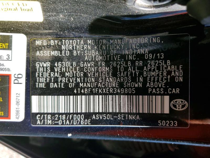2014 Toyota Camry le