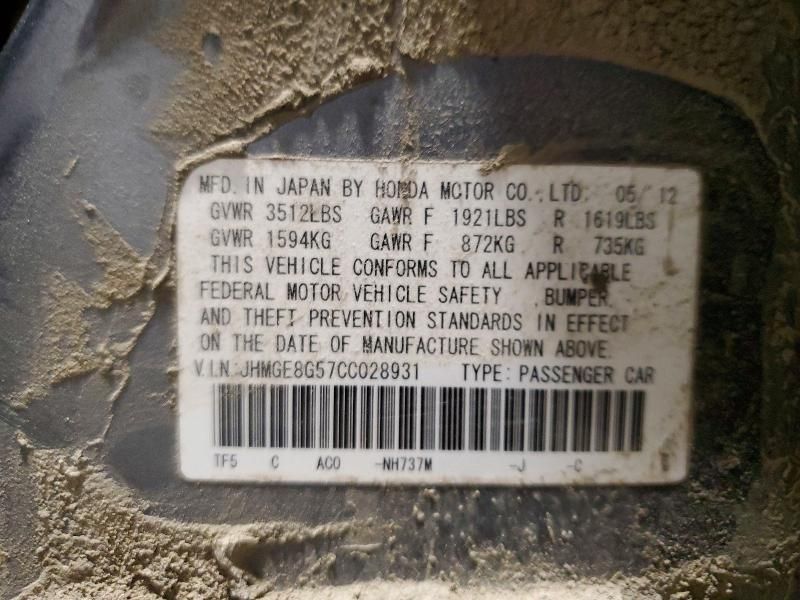 2012 Honda Fit Sport