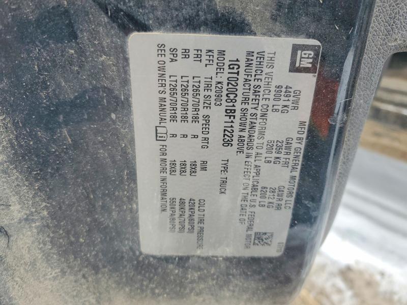 2011 GMC Sierra K2500 Flatbed Truck