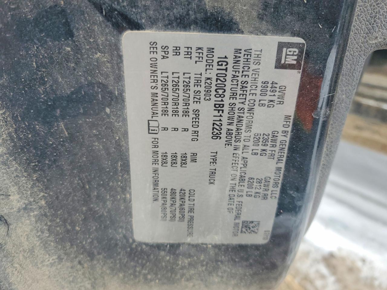 2011 GMC Sierra K2500 Flatbed Truck