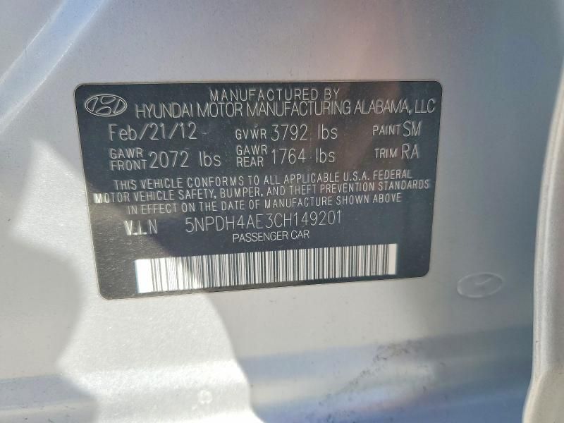 2012 Hyundai Elantra gls