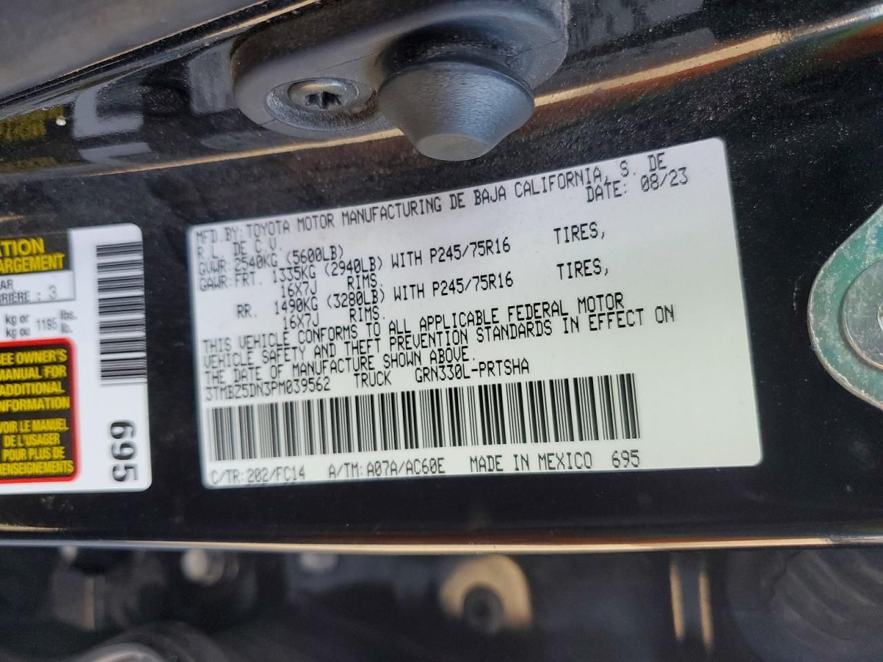 2023 Toyota Tacoma Double cab