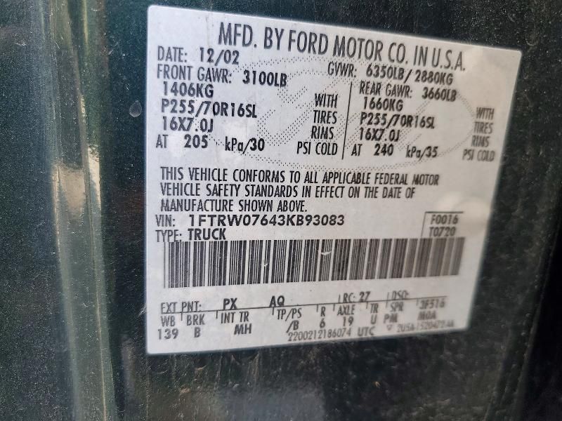 2003 Ford F150 Supercrew