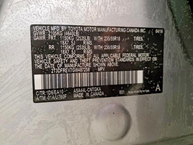 2016 Toyota Rav4 Limited