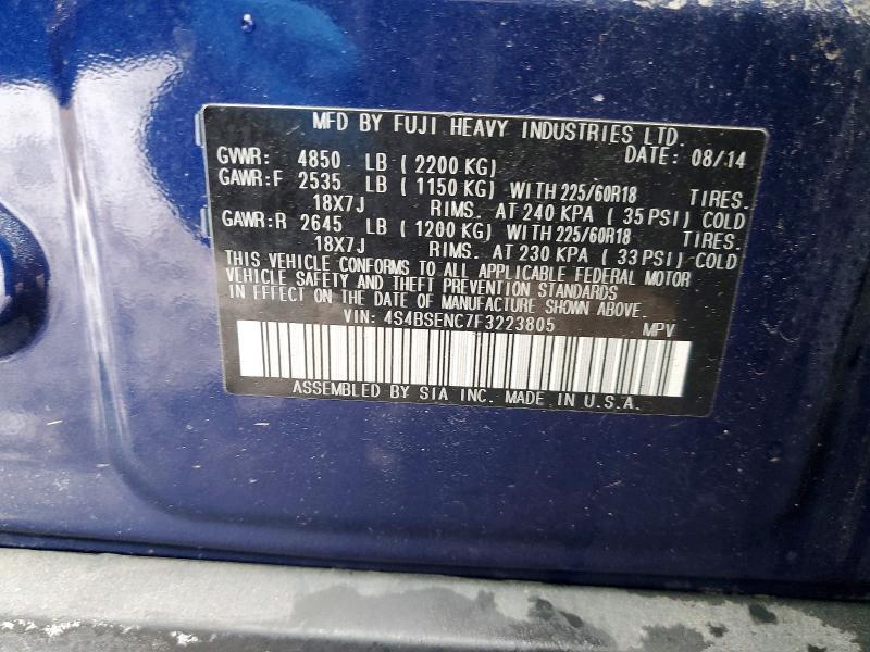 2015 Subaru Outback 3.6r Limited