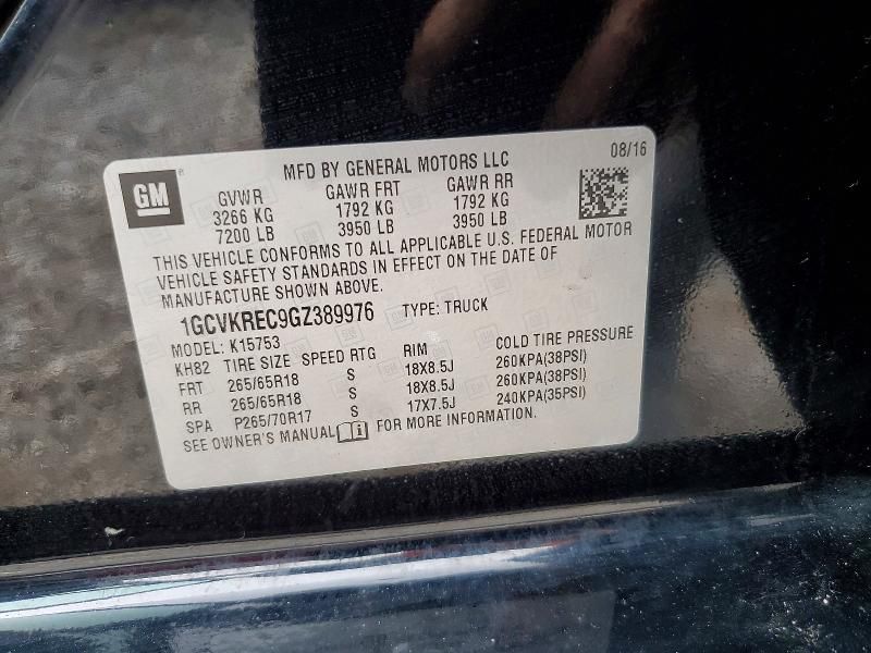 2016 Chevrolet Silverado K1500 LT