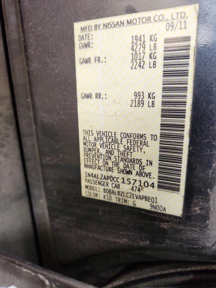 2012 Nissan Altima Base