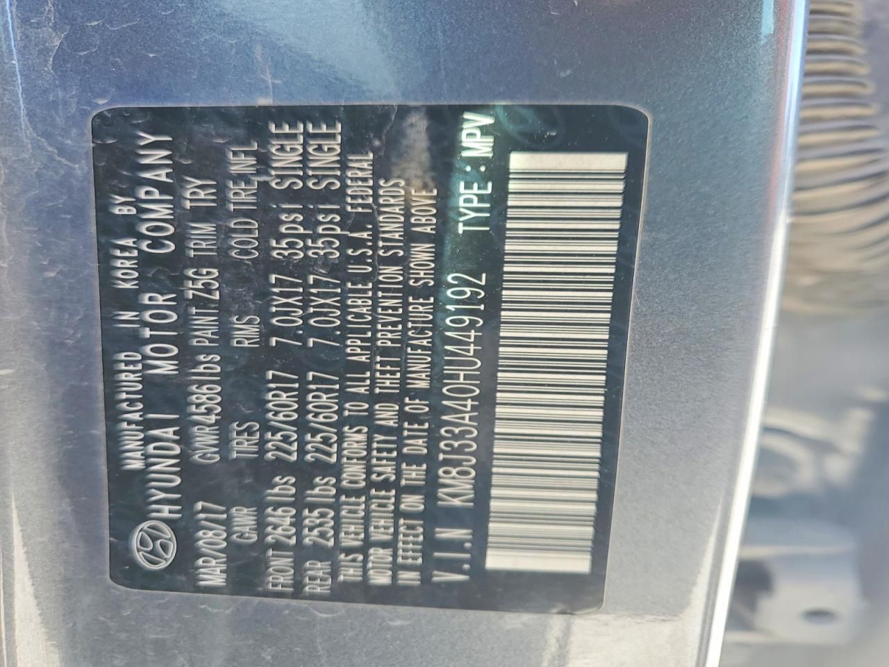 2017 Hyundai Tucson Limited