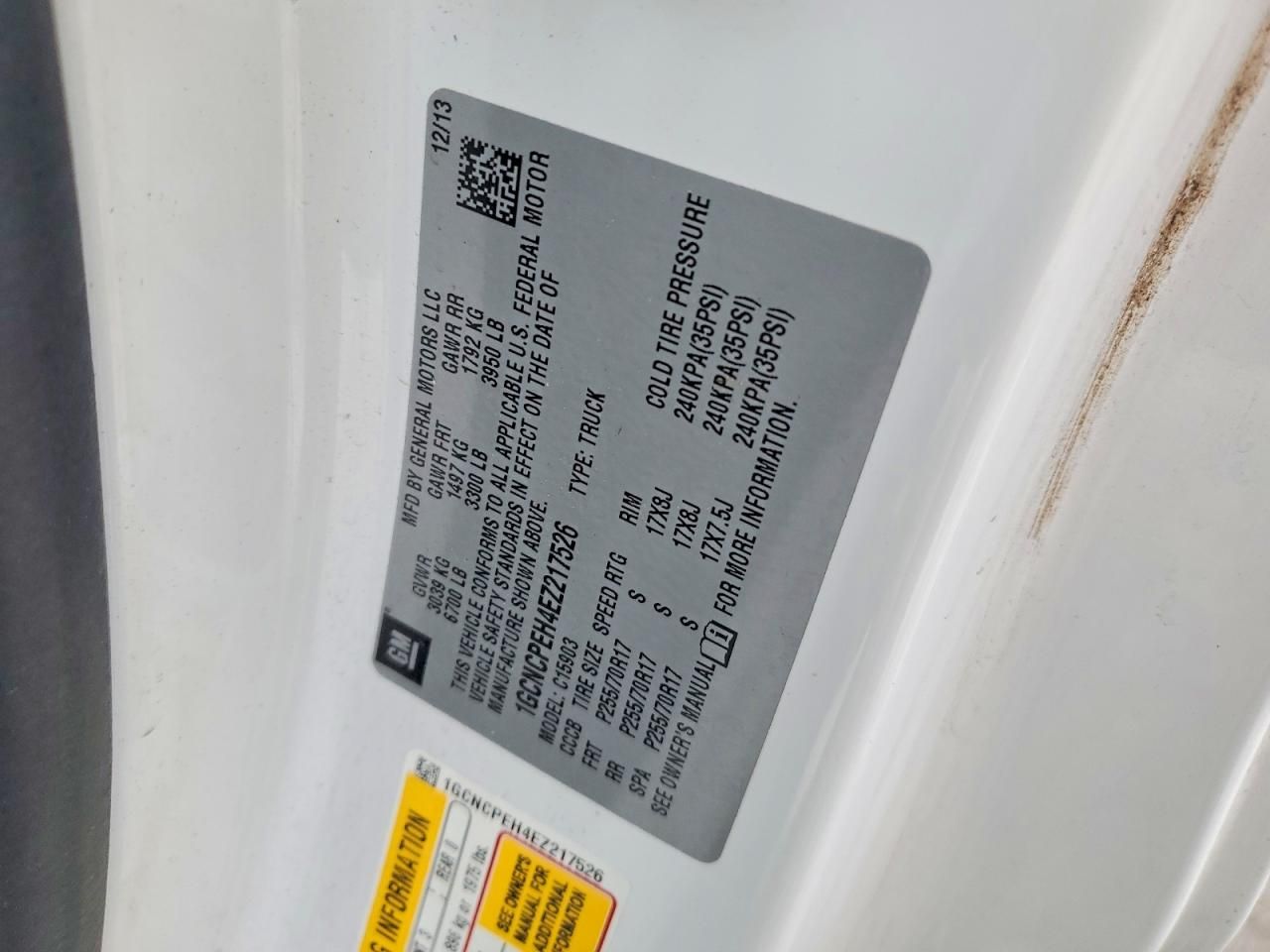 2014 Chevrolet Silverado C1500