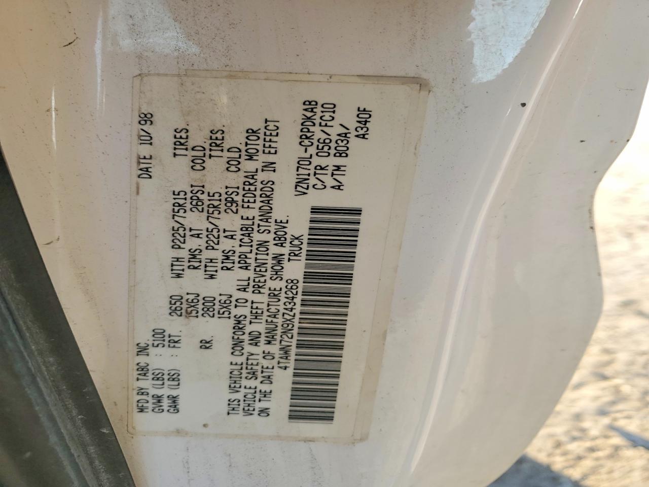 1999 Toyota Tacoma Xtracab
