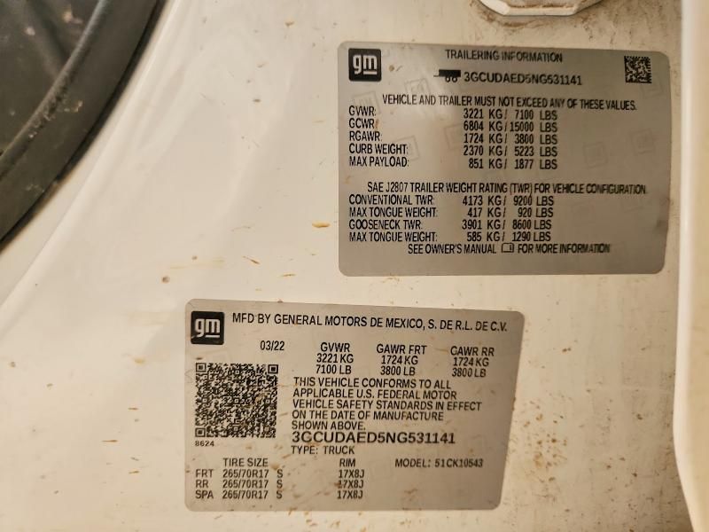 2022 Chevrolet Silverado K1500