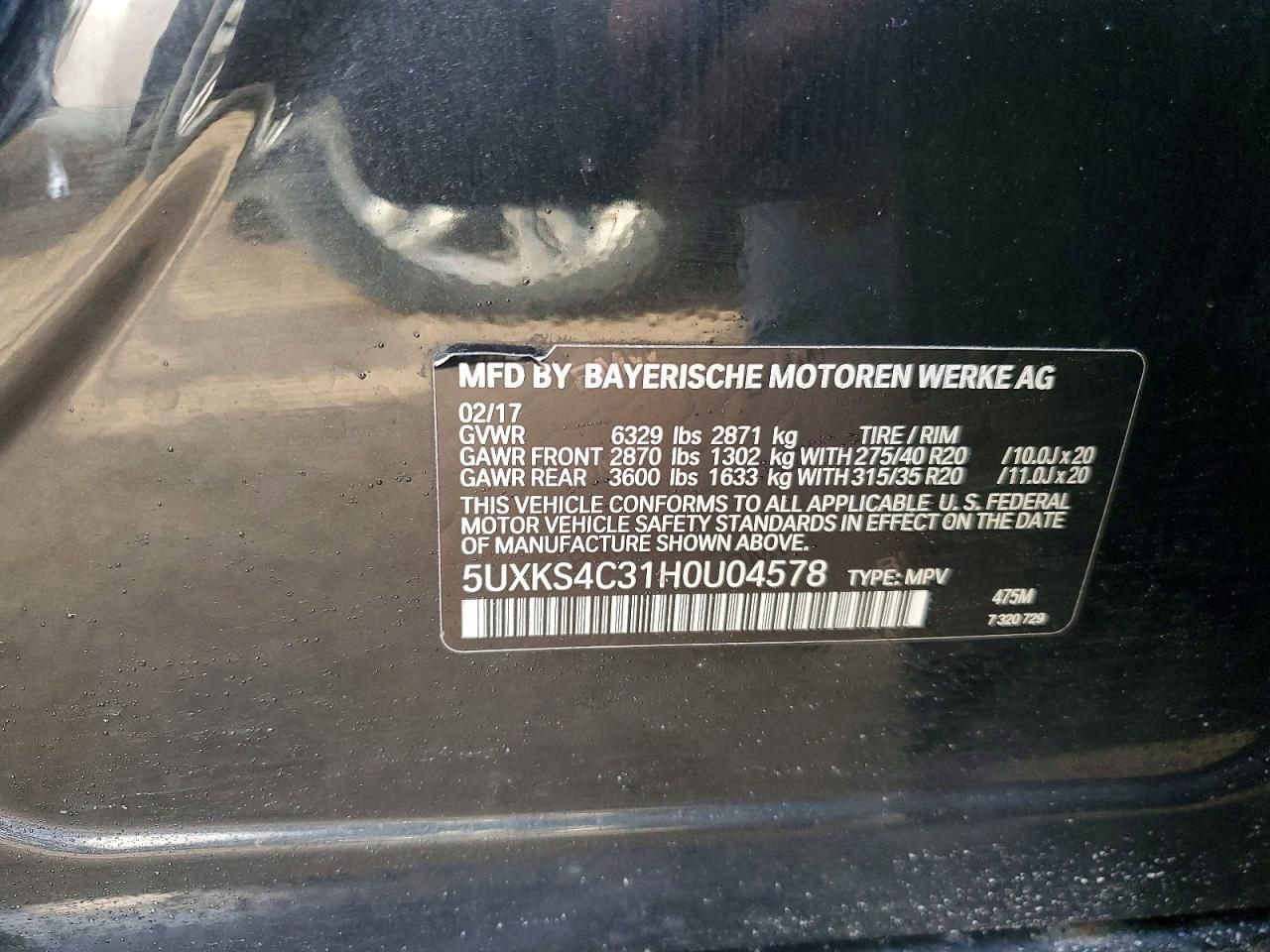 2017 BMW X5 Xdrive35d