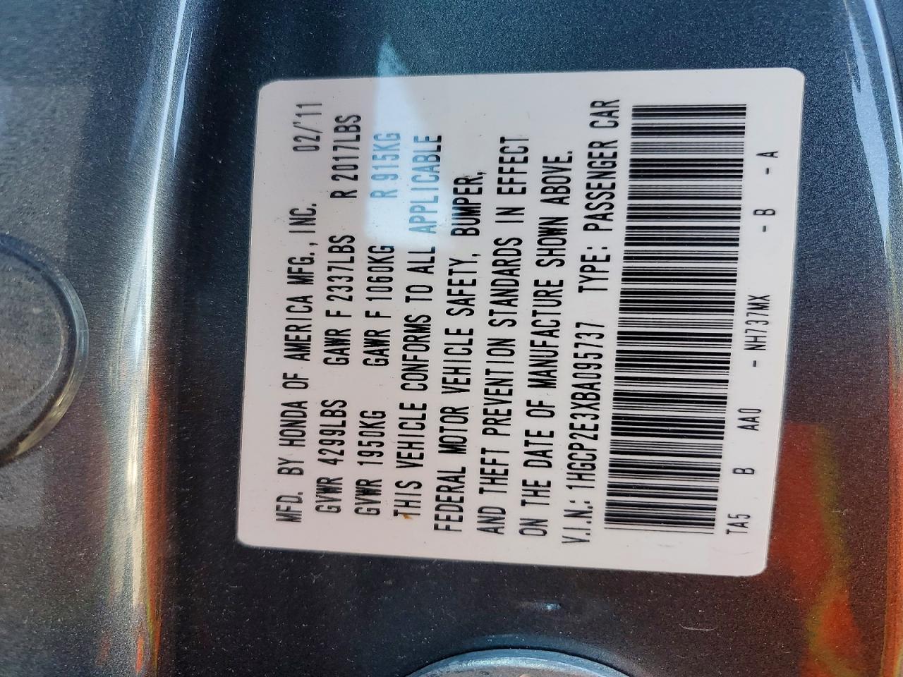 2011 Honda Accord lx
