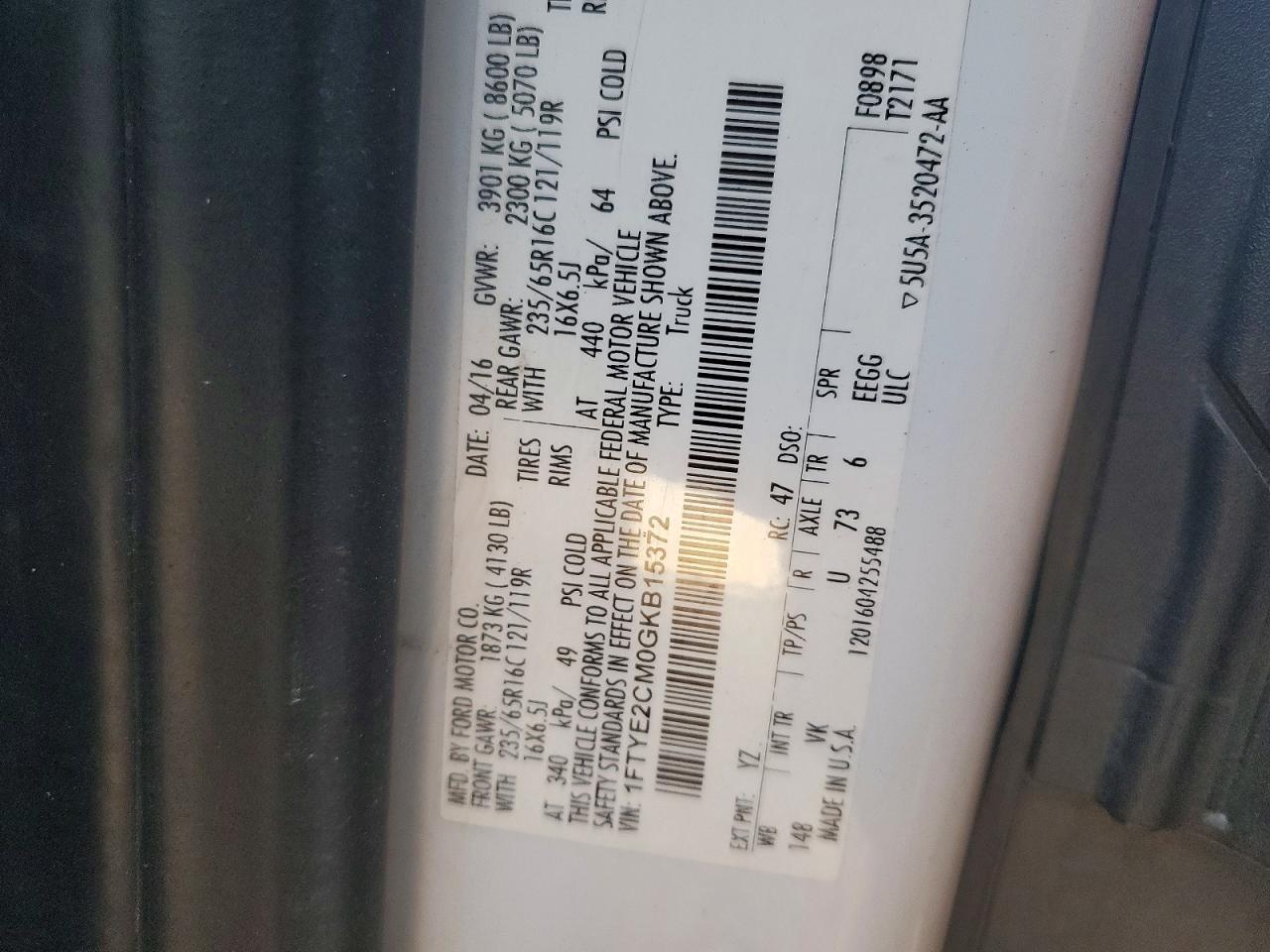 2016 Ford Transit T-150