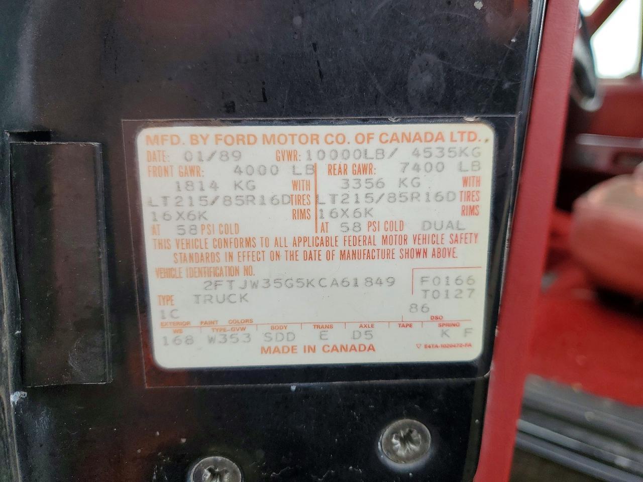 1989 Ford 1 TON Styleside Crew