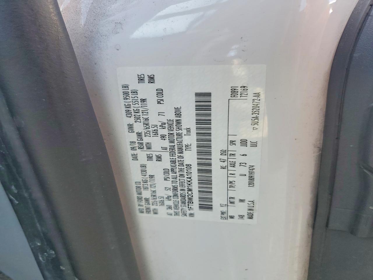 2019 Ford Transit 350 Utility / Service Van
