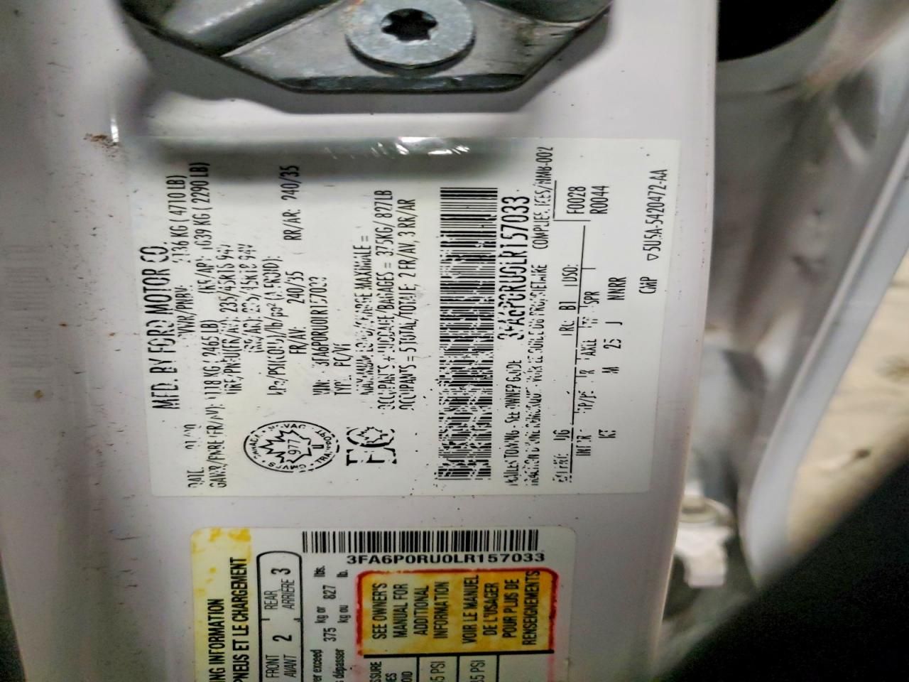 2020 Ford Fusion Titanium