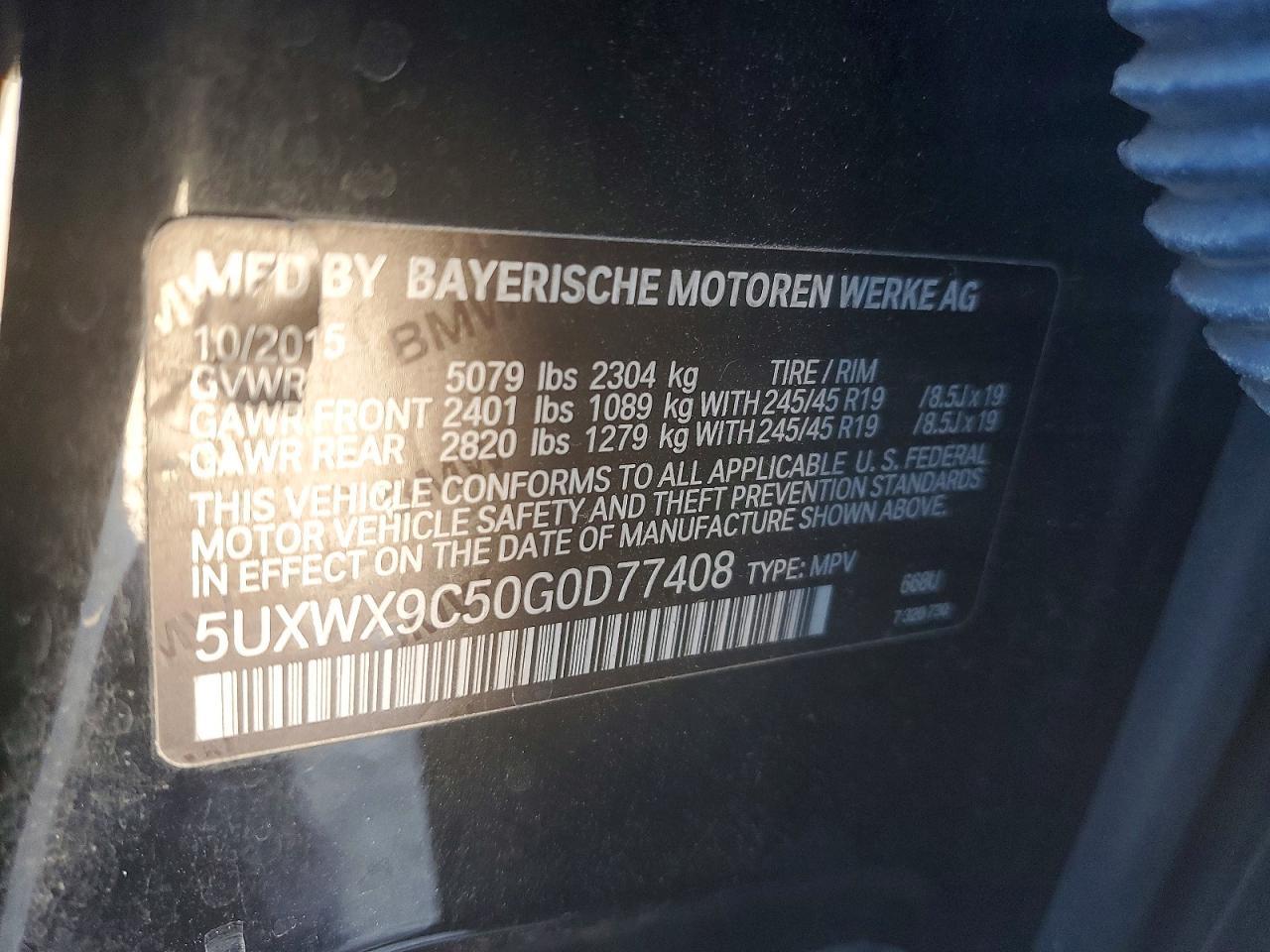 2016 BMW X3 Xdrive28i