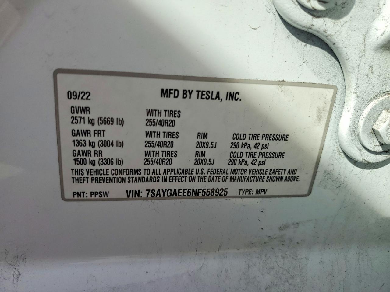 2022 Tesla Model y