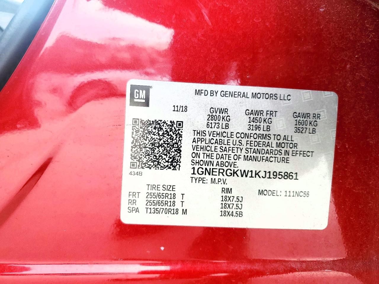 2019 Chevrolet Traverse lt